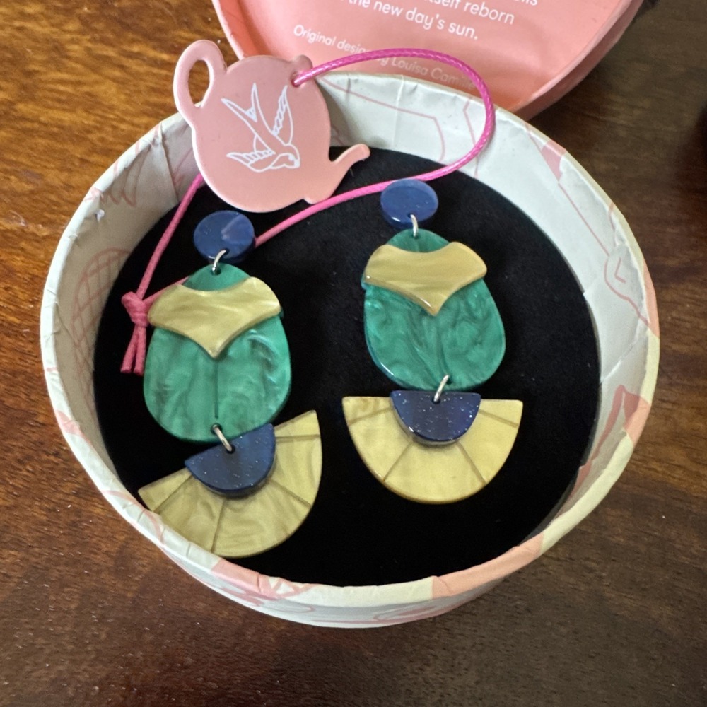 Erstwilder Secret Scarab Earrings NIB